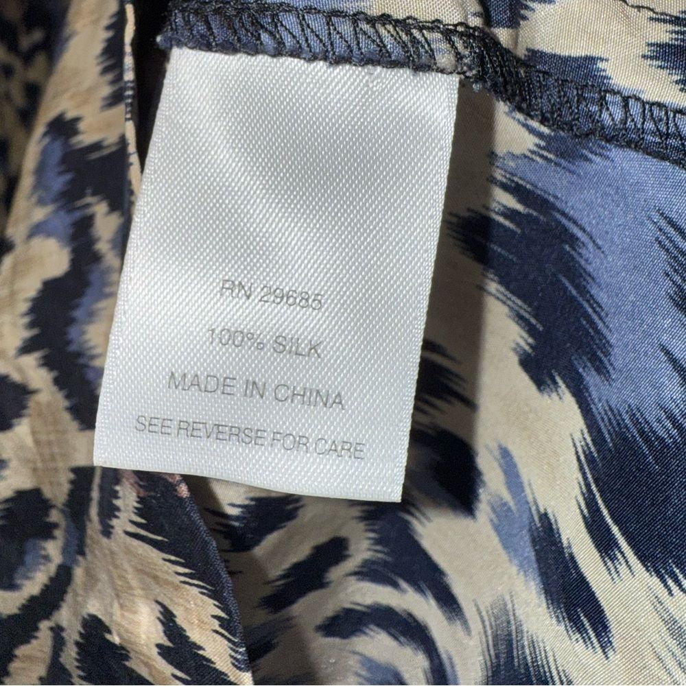 Womens Pendleton Button Front 100% Silk Sleeveles… - image 5